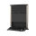 CareFit 24-inch Sit-Stand Enclosure, Matte Black