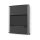 CareFit 24-inch Sit-Stand Enclosure, Matte Black