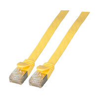 EFB RJ45 Flachpatchkabel U/FTP, Cat.6A, PVC, 1m, gelb