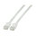 EFB RJ45 Flachpatchkabel U/UTP, Cat.6A, PVC, 1.5m, weiß