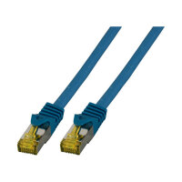 EFB RJ45 Patchk. S/FTP Cat.6A LSZH Cat.7 Rohk. 3.00m blau