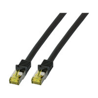 EFB RJ45 Patchk. S/FTP Cat.6A LSZH Cat.7 Rohk. 3.00m schwar