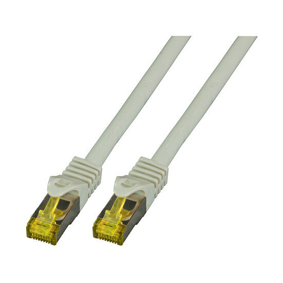 EFB RJ45 Patchk. S/FTP Cat.6A LSZH Cat.7 Rohk. 7.50m grau