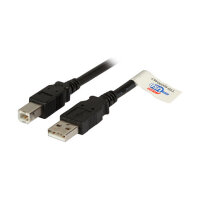 EFB USB2.0 Anschlusskabel A-B,St.-St.,5m,schwarz,Premium