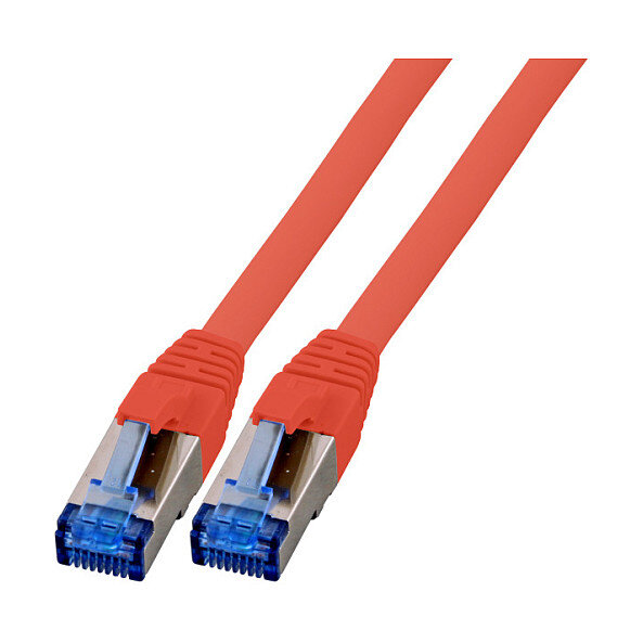 EFB RJ45 Patchk. S/FTP Cat.6A Cat7 TPE superflex 0.50m rot
