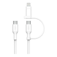 Belkin BOOST CHARGE 2-in-1 Kabel USB-C/Lig.1,5m...