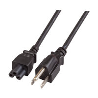 EFB Netzkabel USA/NEMA 5-15P-C5 180°,sw,1.8m,SVT...