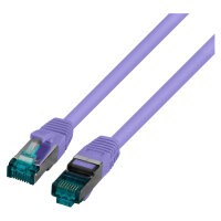 EFB RJ45 Patchkabel S/FTP Cat6A LSZH Violett Laenge 0,25m...