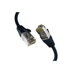 EFB RJ45 Patchkabel S/FTP PIMF Cat8.1 0.25m schwarz