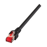 EFB RJ45 Patchkabel S/FTP Cat.6 LSZH 0.25m schwarz