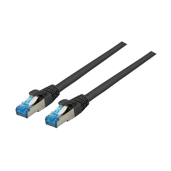 EFB RJ45 Patchk. S/FTP Cat.6A Cat7 TPE superflex 2.00m schw