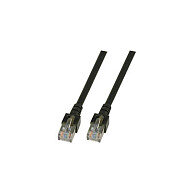 EFB RJ45 Patchkabel SF/UTP Cat.5e PVC CCA 2.00m schwarz