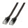 EFB RJ45 Flachpatchkabel U/UTP, Cat.6A, PVC, 0.25m, schwarz