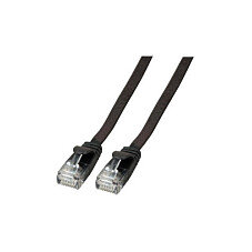 EFB RJ45 Flachpatchkabel U/UTP, Cat.6A, PVC,2.0m, schwarz