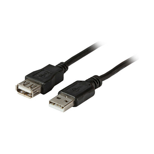 EFB USB2.0 Verlängerungskabel A-A,St-Bu,5m,schwarz,Class