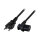 EFB Netzkabel Schweiz Typ 12 - C13 90°,sw,1.8m,3x0.75mm