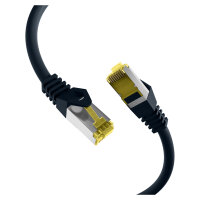 EFB RJ45 Patchkabel Cat.6A S/FTP LSZH Cat.7 Rohkabel schwarz