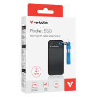 2TB Verbatim Pocket USB 3.2 Typ-C schwarz-blau