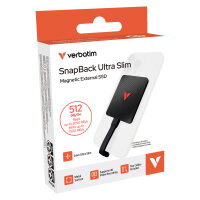512GB Verbatim SnapBack Ultra Slim USB 3.2 GEn2x2 black 32335
