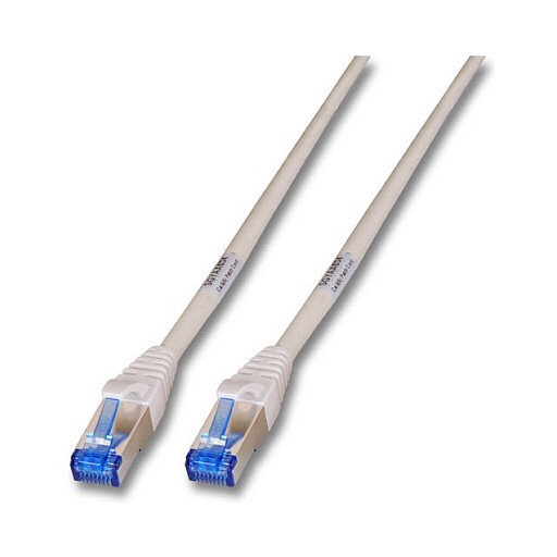 EFB RJ45 Patchkabel S/FTP, Cat.6A, PVC, UL, 10m, grau