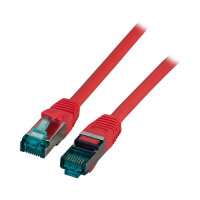 EFB RJ45 Patchkabel S/FTP Cat.6A LSZH 0.50m rot