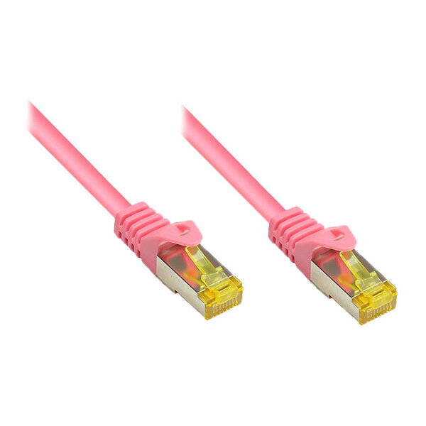 Good Connections Patchkabel m. Cat.7 Rohk. magenta 0,5m