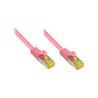 Good Connections Patchkabel m. Cat.7 Rohk. magenta 1m