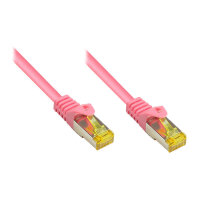 Good Connections Patchkabel m. Cat.7 Rohk. magenta 7,5m