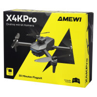 Amewi Drohne AMXFlight X4KPro mit Kamera, brushless 14+