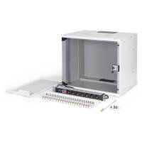 DIGITUS 19" Netzwerk-Set 9HE Wandgehuse und Zubehr grau