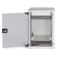 DIGITUS 10" Netzwerk-Set 9HE Wandgehuse und Zubehr grau