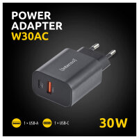Intenso Power Adapter W30AC, Schwarz