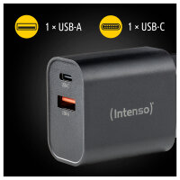 Intenso Power Adapter W30AC, Schwarz