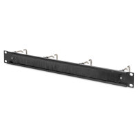 DIGITUS Kabelrangierpanel Stahlbügeln+Bürstenleiste 19" 1HE