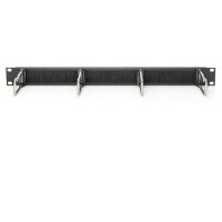 DIGITUS Kabelrangierpanel Stahlbügeln+Bürstenleiste 19" 1HE