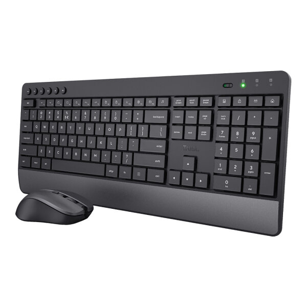 Trust Trezo Comfort kabelloses Tastatur & Maus Set - Deutsches QWERTZ-Layout