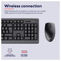 Trust Primo Wireless Desktopset DE