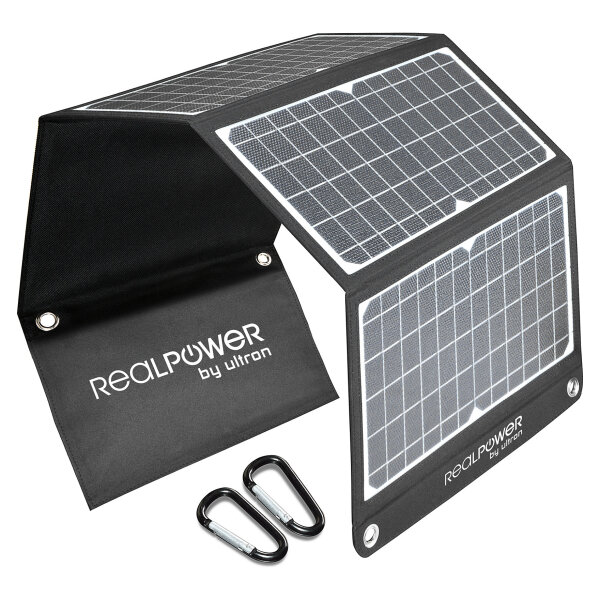 RealPower SP-30E - 30 W - 5 V - USB - Schwarz - Weiß - Kunststoff - USB Typ-A - USB Typ-C