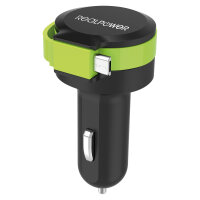 RealPower KFZ-Ladegerät Charger M 2400mA 1xUSB 1xMicro-USB