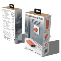 RealPower Powerbank PB-20000 Set orange 20.000mAh