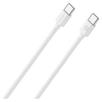 RealPower Lade/Datenkabel USB-C auf USB-C 2m weiß 3A