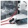 RealPower Magentic cable,1m,2x magnetisch,rot mit Adaptern