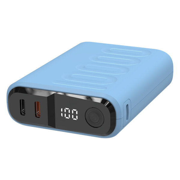 Powerbank realPower PB-10000C PD+ mit 3x Type-C,Purple