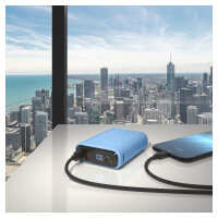 Powerbank realPower PB-10000C PD+ mit 3x Type-C,Purple