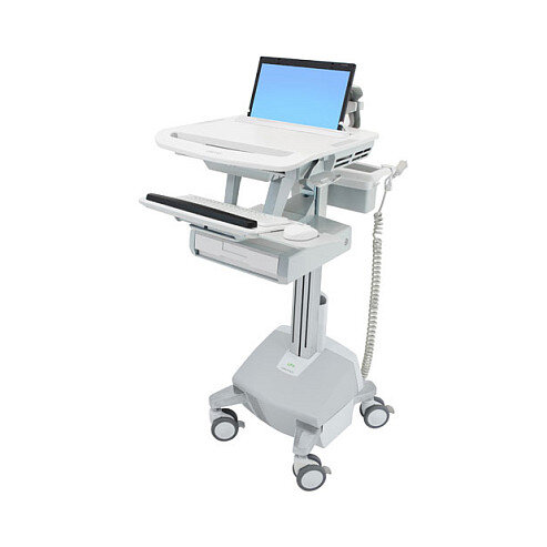 ERGOTRON StyleView Laptop-Wagen LiFe-Antrieb 1 Schublade EU bis 43,9cm 17,3Zoll 9,1kg.Anhebung 51cm ?40 Ah Power System