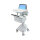 ERGOTRON StyleView Laptop-Wagen SLA-Antrieb 4 Schublade 3x1+1 bis 43,9cm 17,3Zoll 9,5kg.Anhebung 51cm 66Ah Power System 2x33Ah 12V