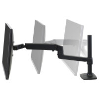 Ergotron LX Monitor Arm mit hoher Sule (schwarz)