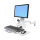 ERGOTRON Combo Arm der Serie 200 weiss fuer LCD bis 61cm 24 Zoll Tastatur Maus Handballenauflage und Barcode Lesegeraet