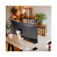 ERGOTRON HX Monitor Tischhalterung weiss bis 106,7cm 42Zoll 9,1-19,1kg belastbar 29,2cm anheben VESA 75x75 100x100 200x100 200x200