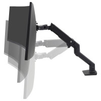 HX DESK MONITOR ARM WITH HD PIVOT MATTE BLACK
